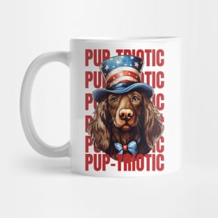 Pup-triotic: Celebrating Dogs and Independence Day Mug